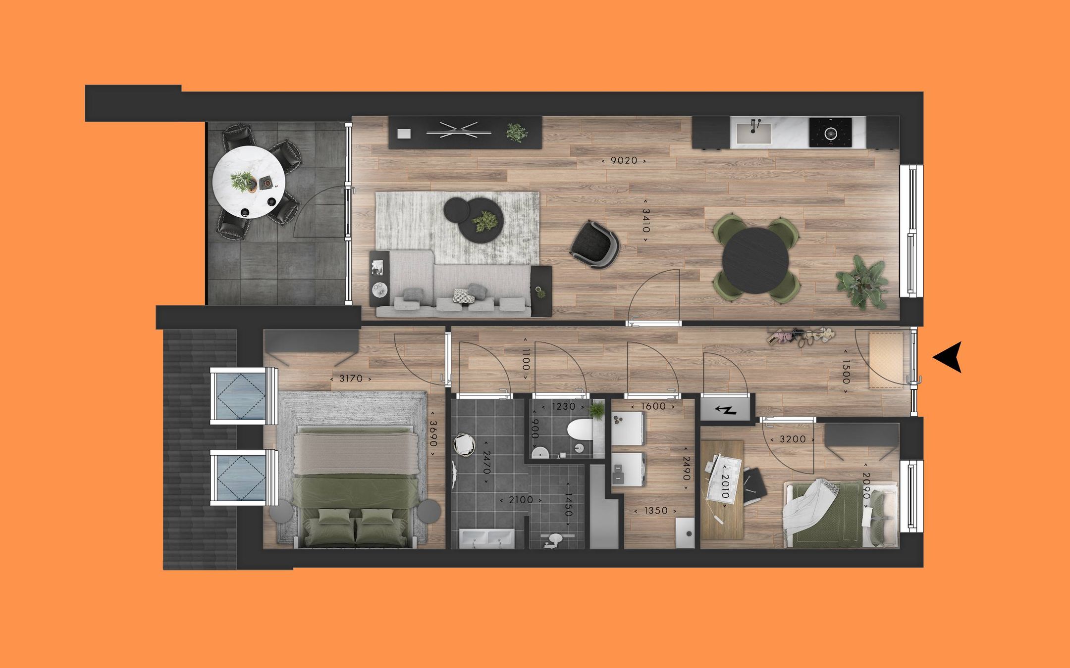 Foto 12 van Appartement (Bouwnr. 18)