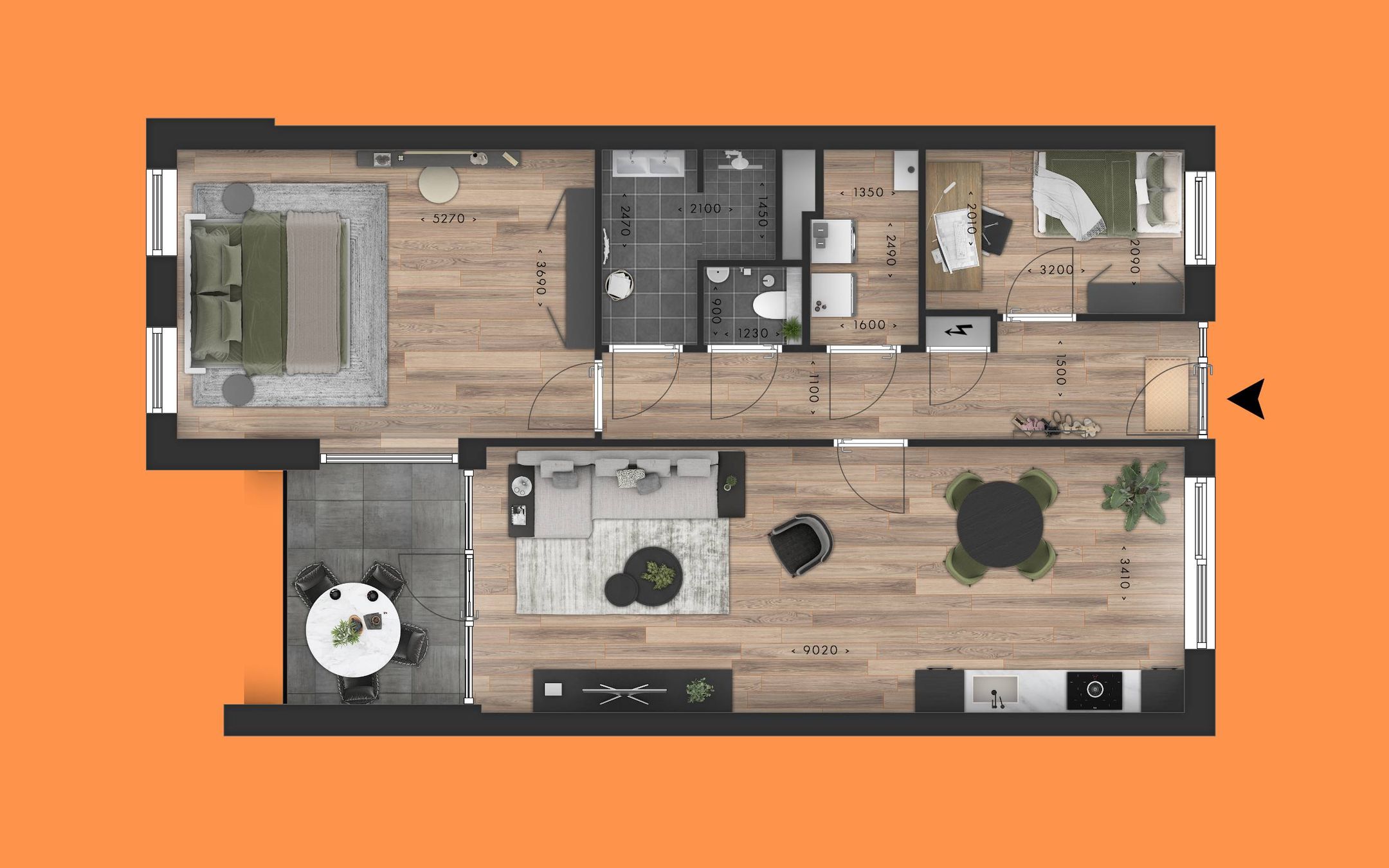 Foto 12 van Appartement (Bouwnr. 13)