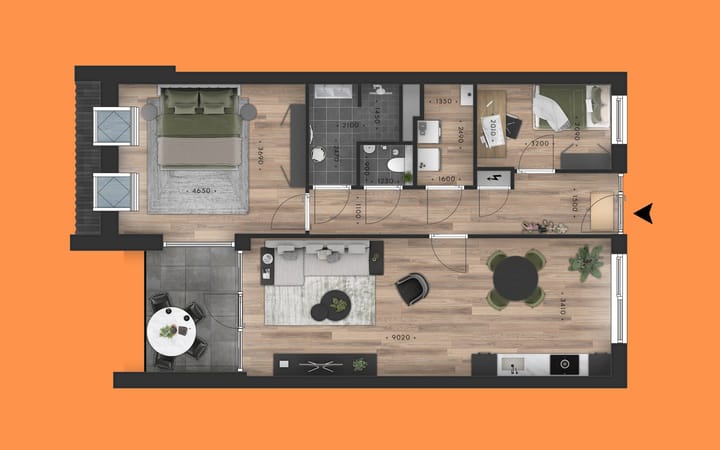 Foto 12 van Appartement (Bouwnr. 21)