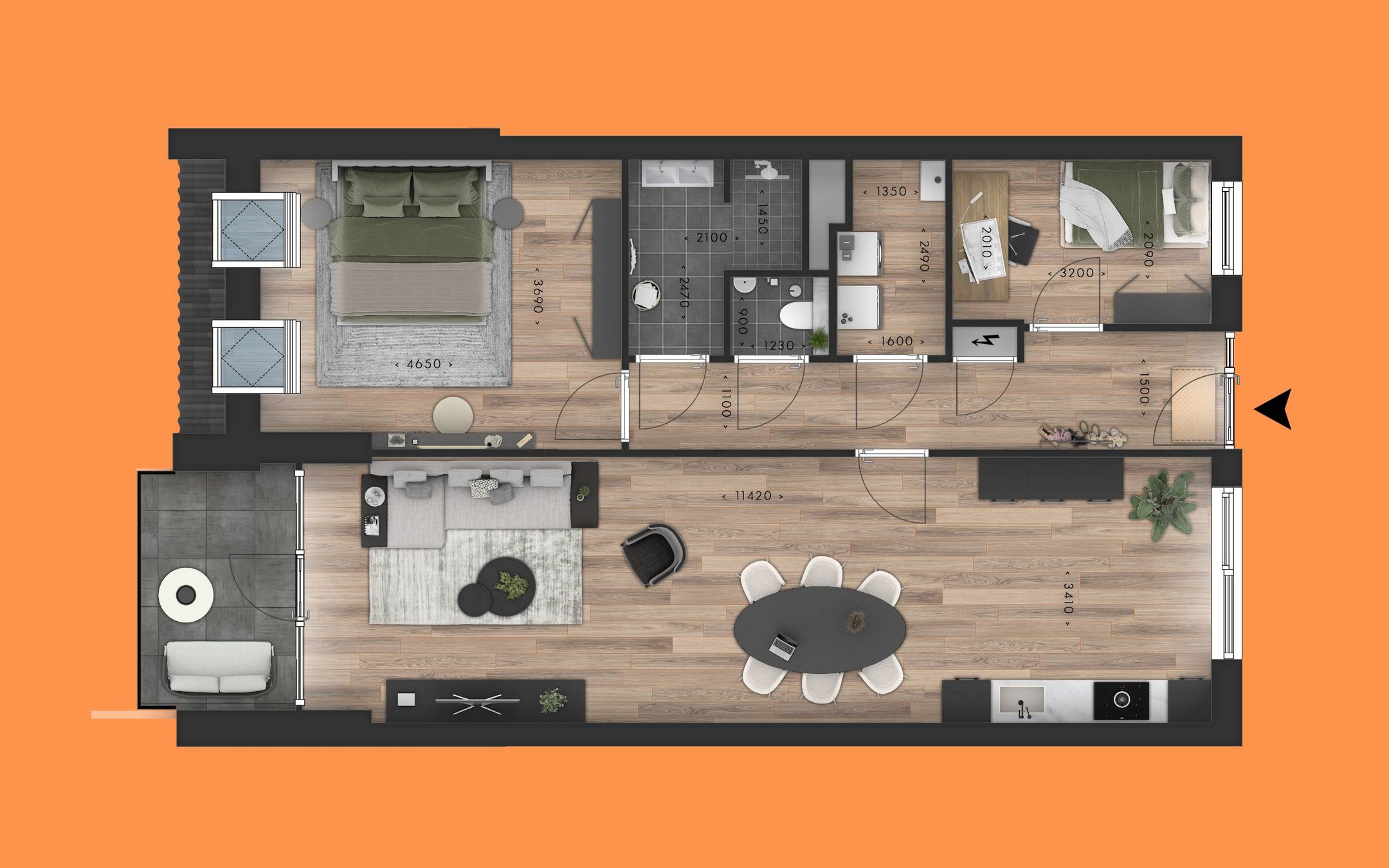 Foto 12 van Appartement (Bouwnr. 22)