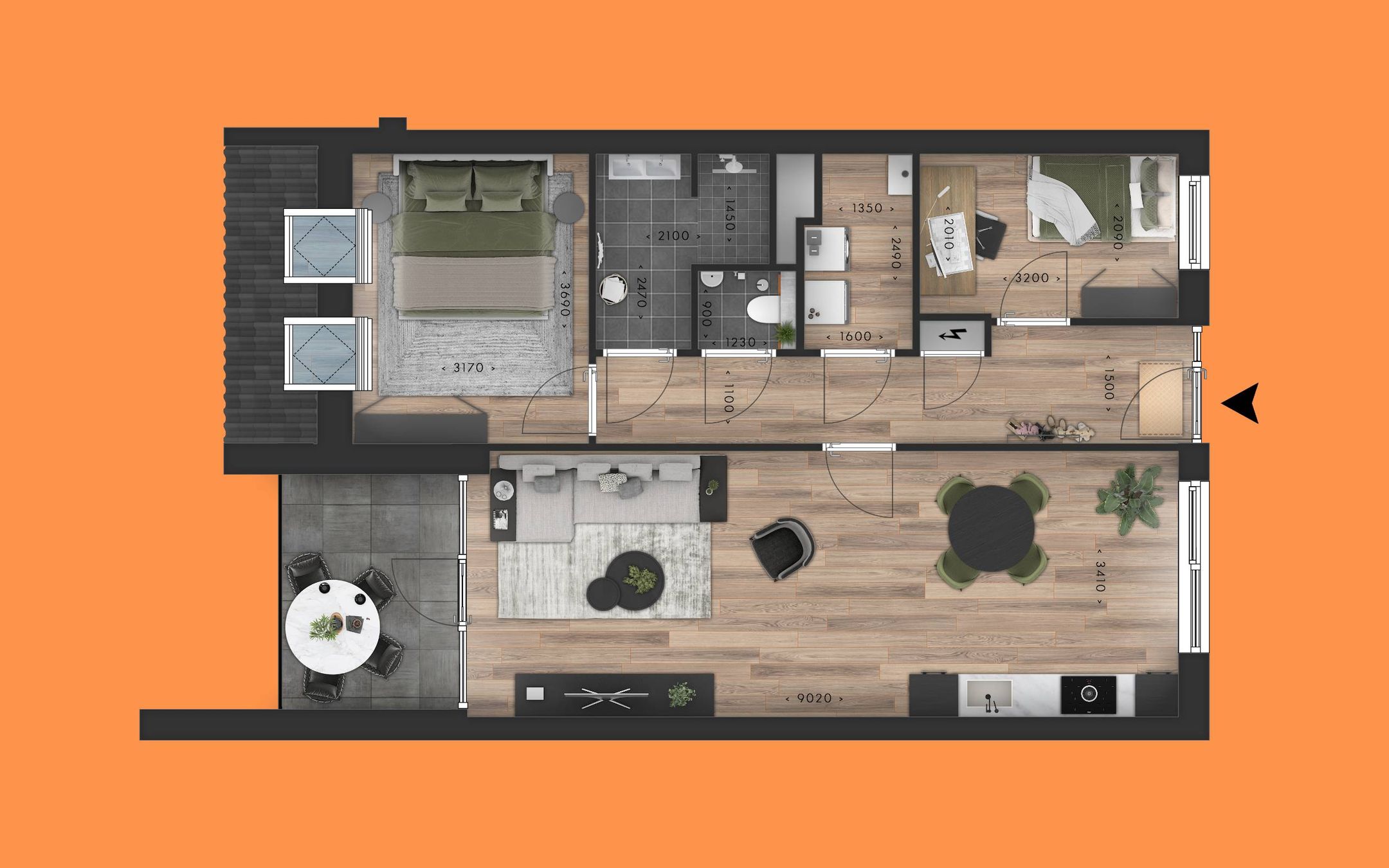 Foto 12 van Appartement (Bouwnr. 23)