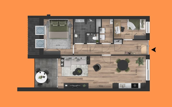 Foto 12 van Appartement (Bouwnr. 23)