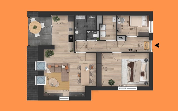 Foto 12 van Appartement (Bouwnr. 17)