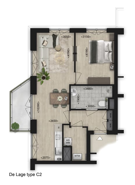 2-Kamer appartement thumbnail