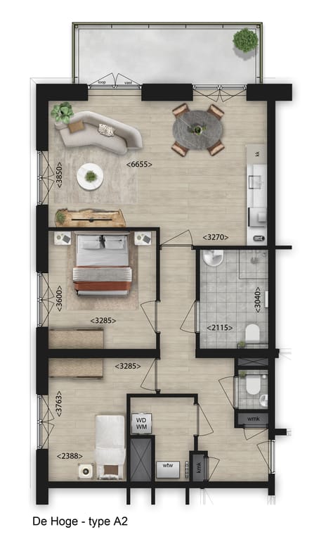 3-Kamer appartement thumbnail