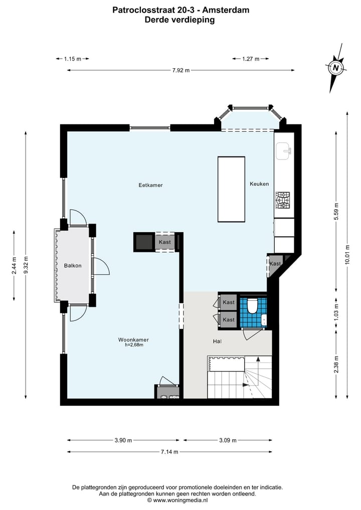Foto 49 van Patroclosstraat 20-3