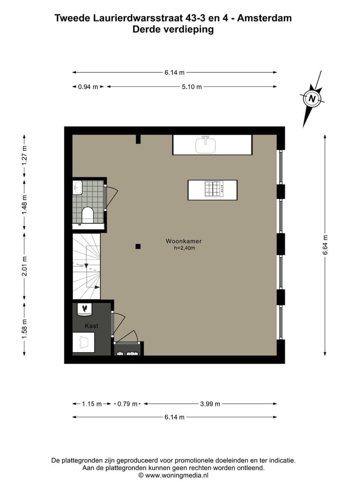 Photo 25 of Tweede Laurierdwarsstraat 43-3