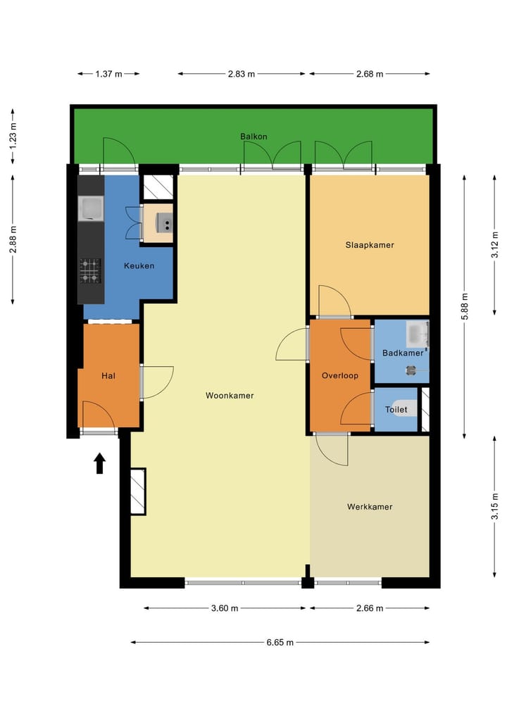 Foto 26 van Statenweg 43-D