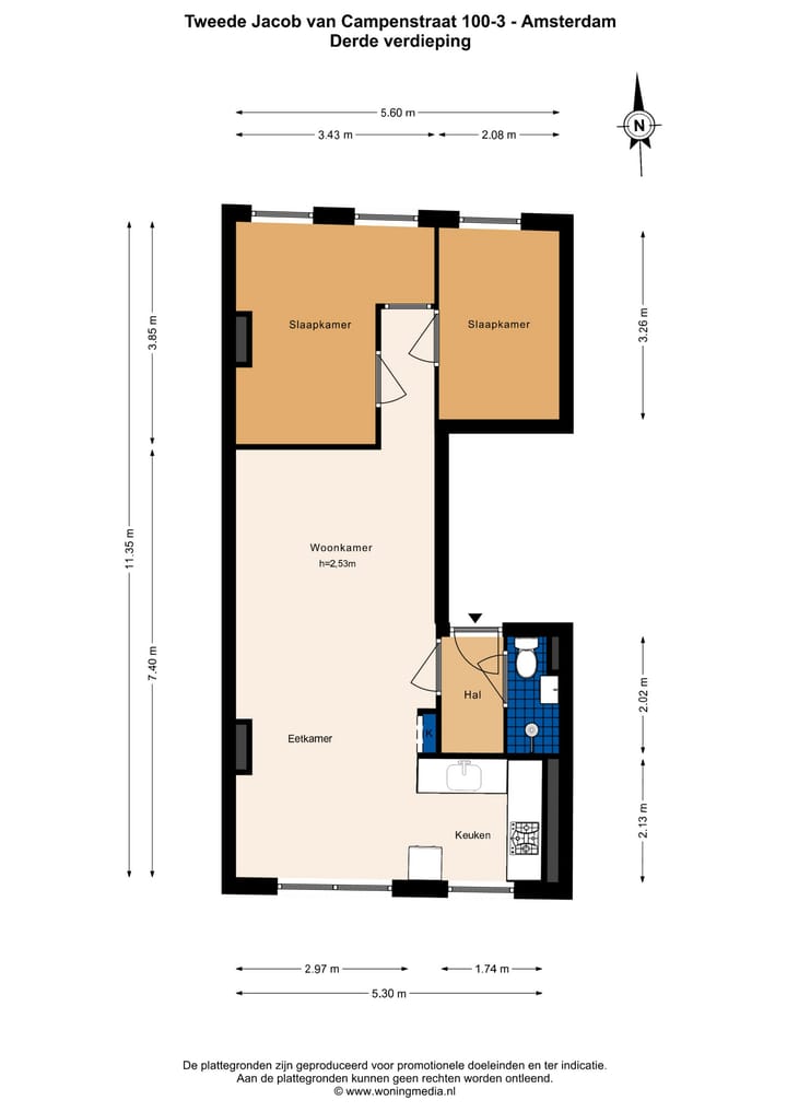 Photo 23 of Tweede Jacob van Campenstraat 100-3