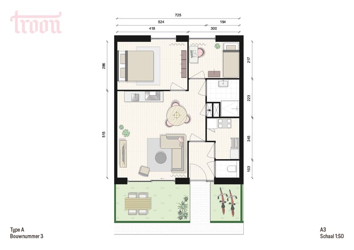 Foto 2 van Type A (Bouwnr. 1)