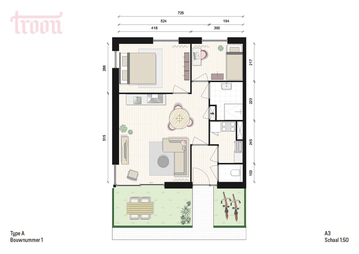 Foto 4 van Type A (Bouwnr. 3)