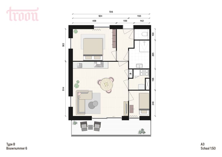 Foto 2 van Type B (Bouwnr. 6)