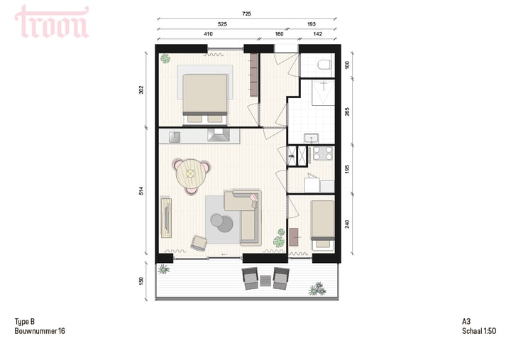 Foto 2 van Type B (Bouwnr. 16)