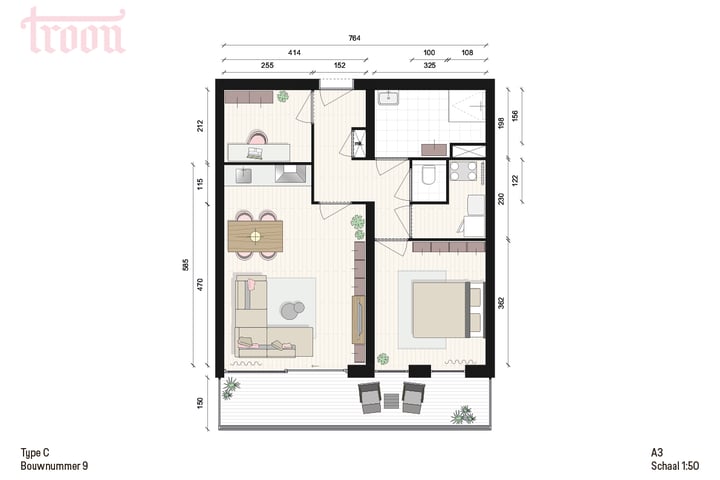Foto 2 van Type C (Bouwnr. 9)