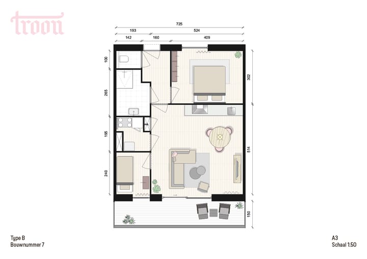 Foto 3 van Type B (Bouwnr. 7)