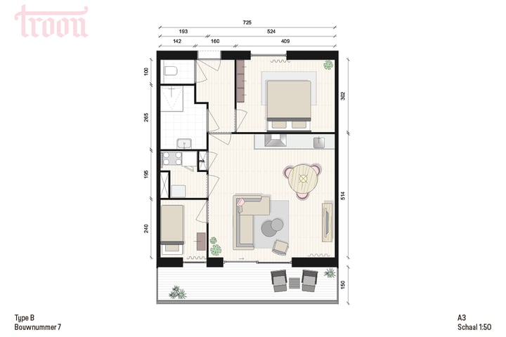Foto 3 van Type B (Bouwnr. 7)
