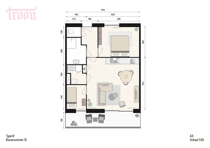 Foto 2 van Type B (Bouwnr. 15)