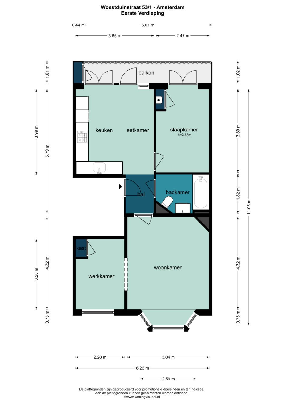 Foto 20 van Woestduinstraat 53-1