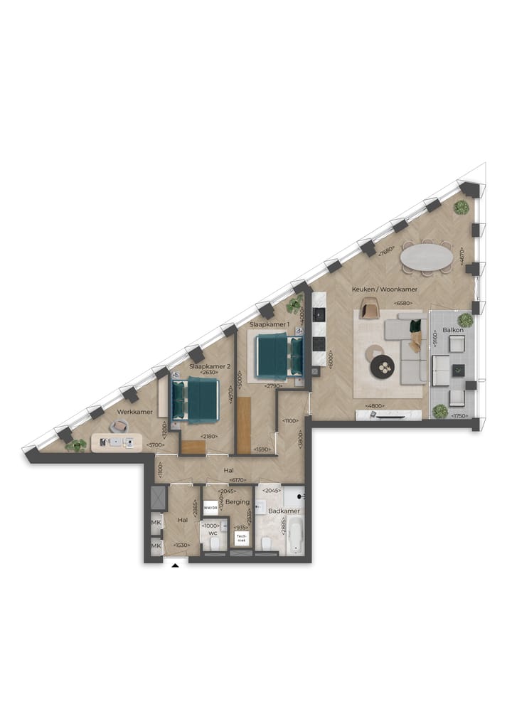 Photo 11 of Type L1 - 4 kamer appartement (Bouwnr. P39)