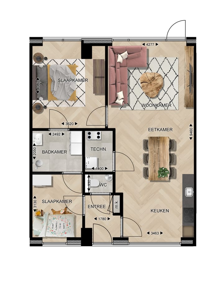 Foto 10 van Benedenwoning met tuin (Bouwnr. 19)