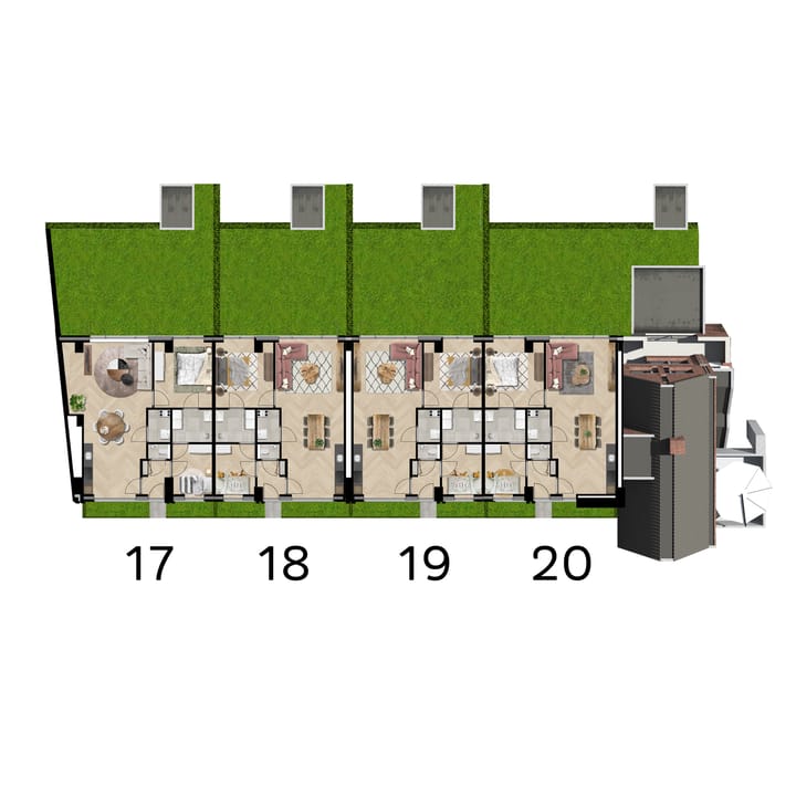 Foto 12 van Benedenwoning met tuin (Bouwnr. 19)