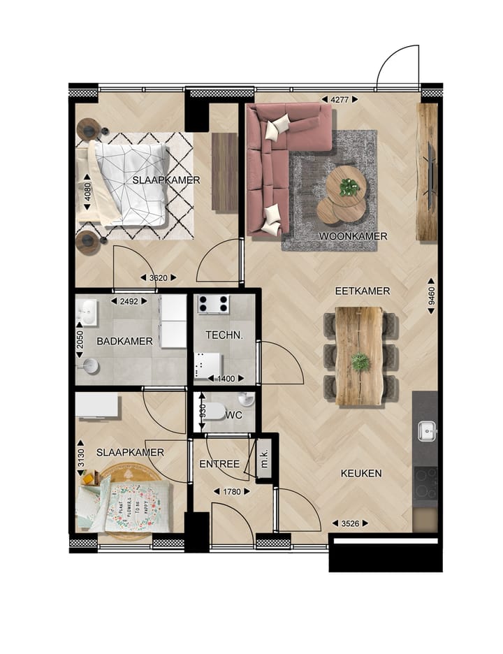 Foto 10 van Benedenwoning met tuin (Bouwnr. 20)