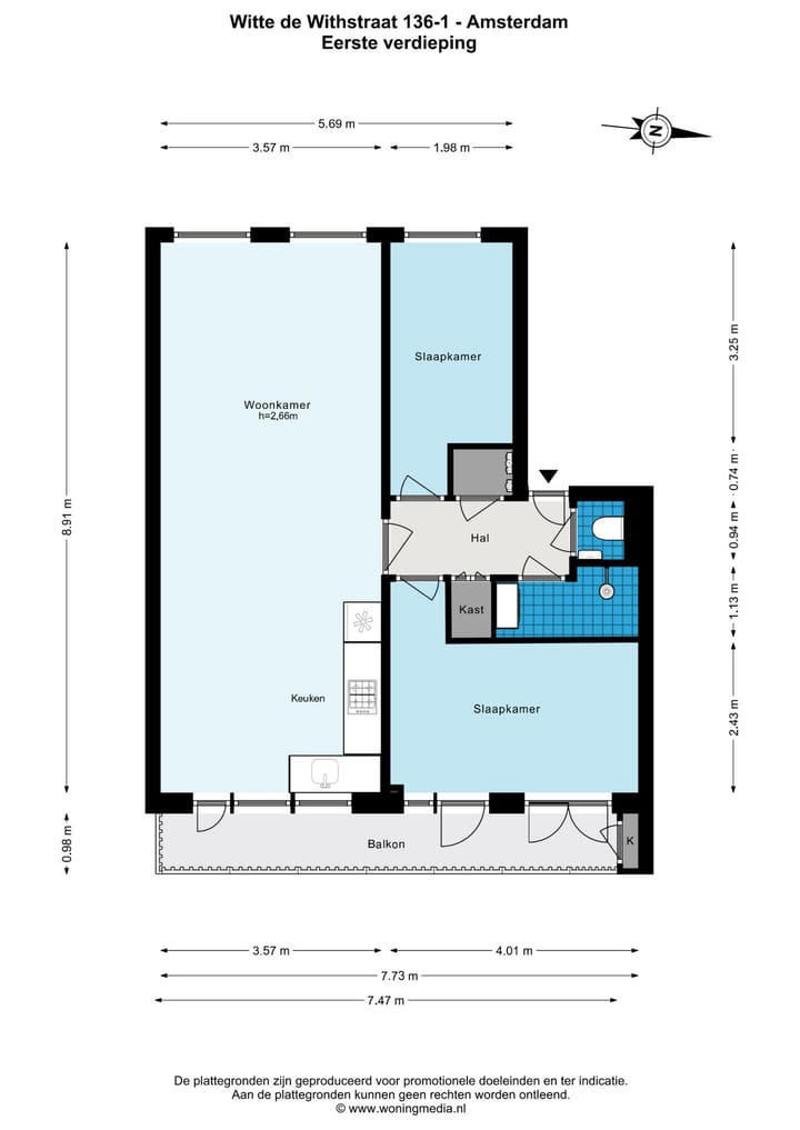 Foto 19 van Witte de Withstraat 136-1