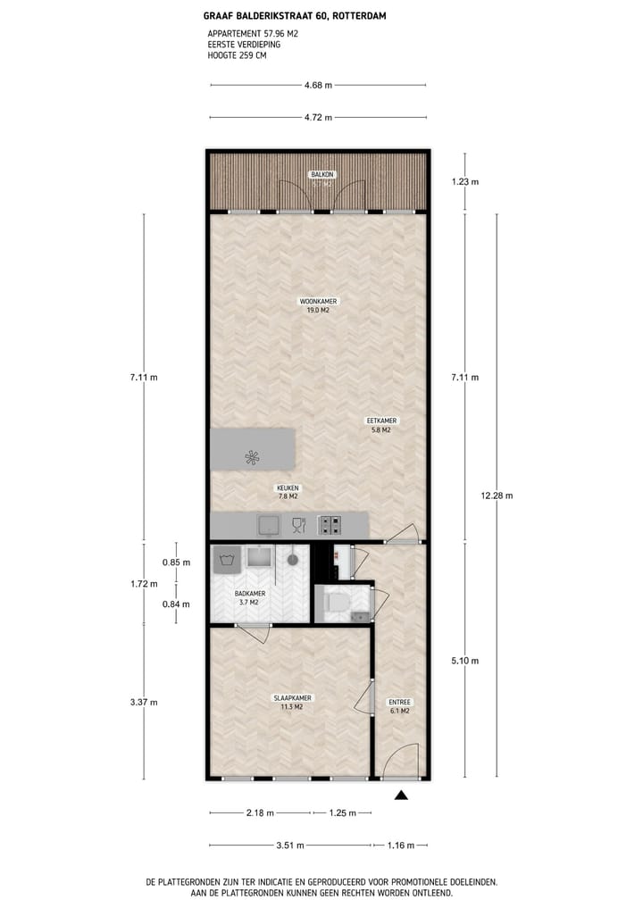 Foto 25 van Graaf Balderikstraat 60