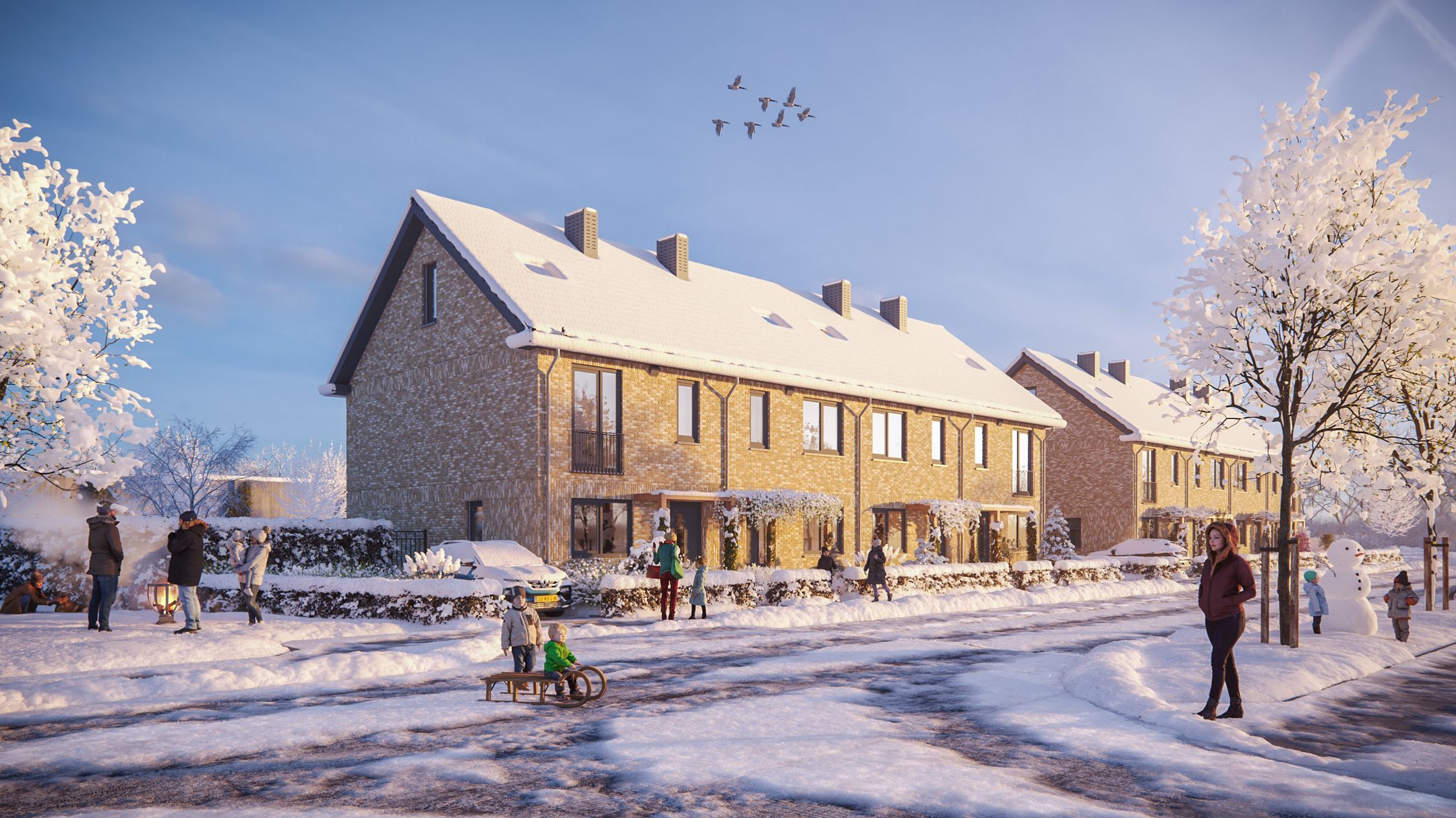 Photo 9 of Sjtadshaof fase 5b twee-onder-een-kapwoning (Bouwnr. 12)