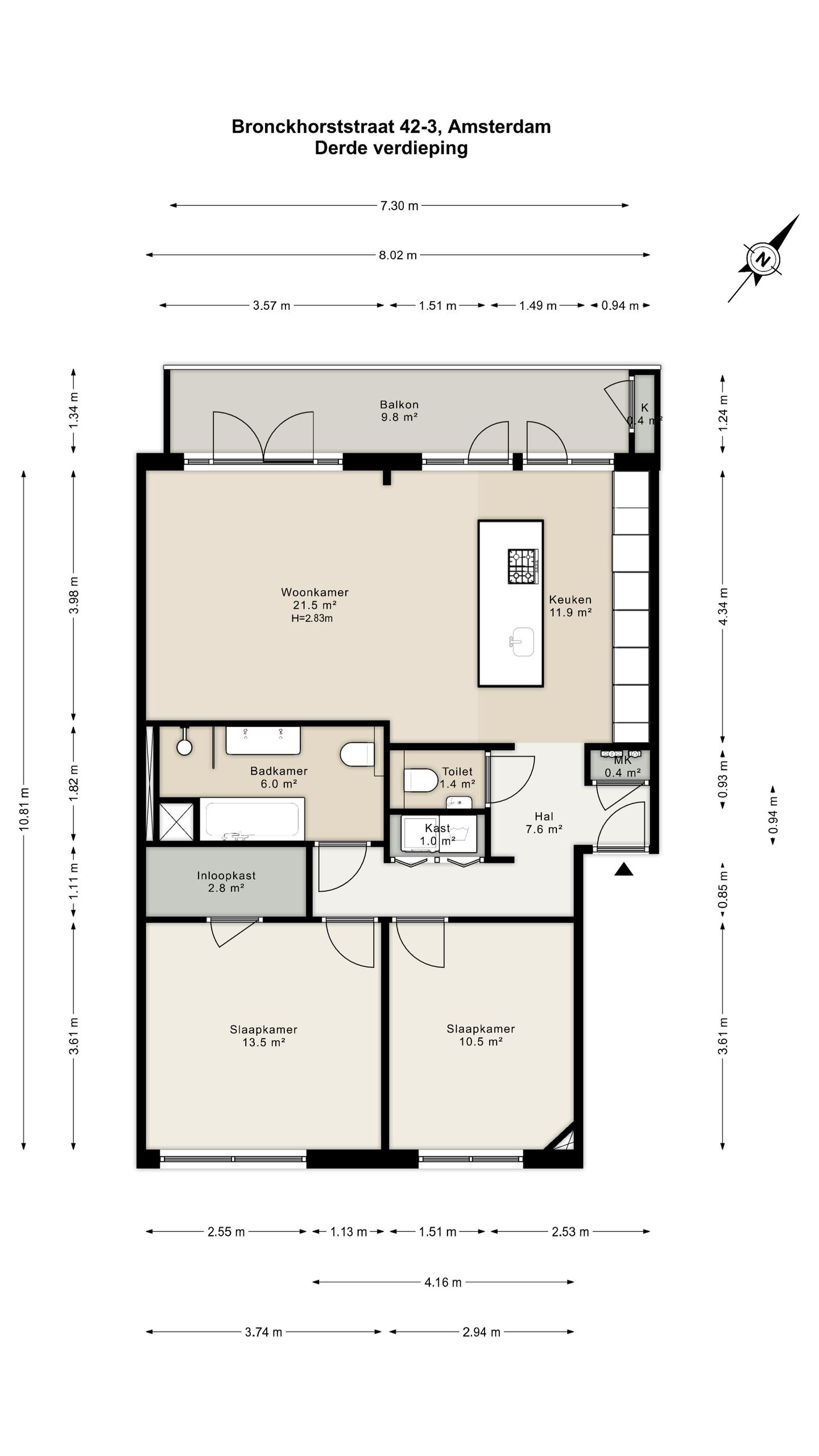Photo 20 of Bronckhorststraat 42-3