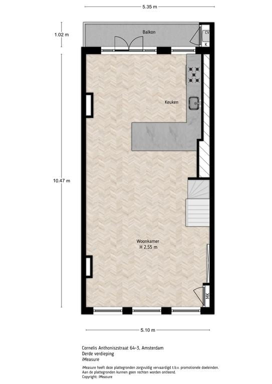 Foto 29 van Cornelis Anthoniszstraat 64-3