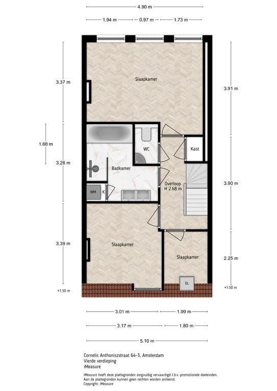 Foto 30 van Cornelis Anthoniszstraat 64-3