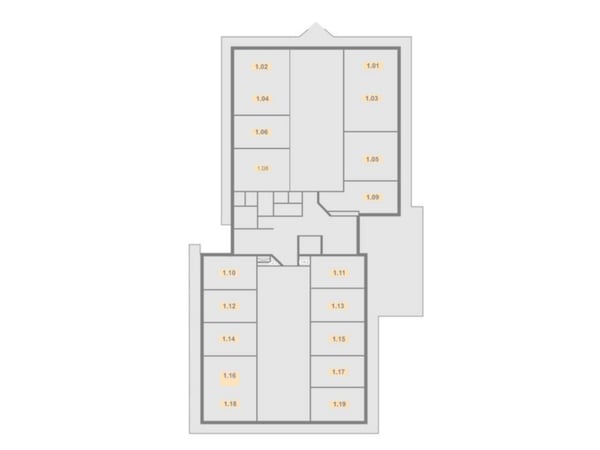 Plattegrond eerste verdieping