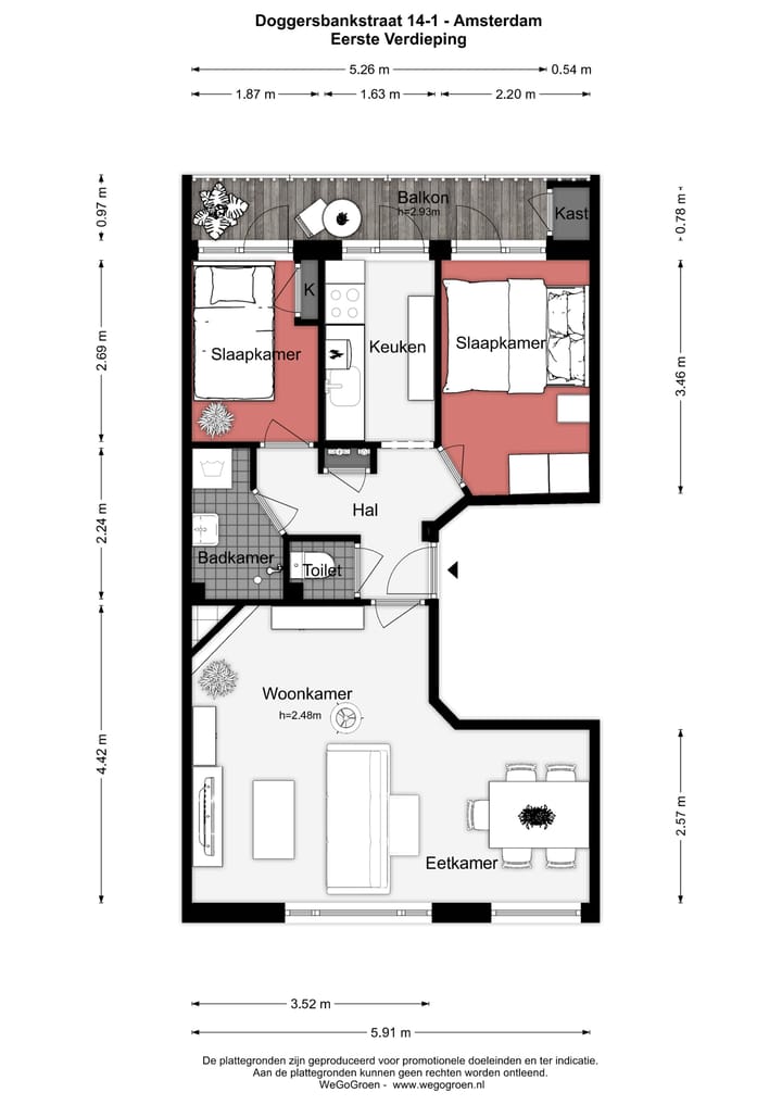 Foto 28 van Doggersbankstraat 14-1