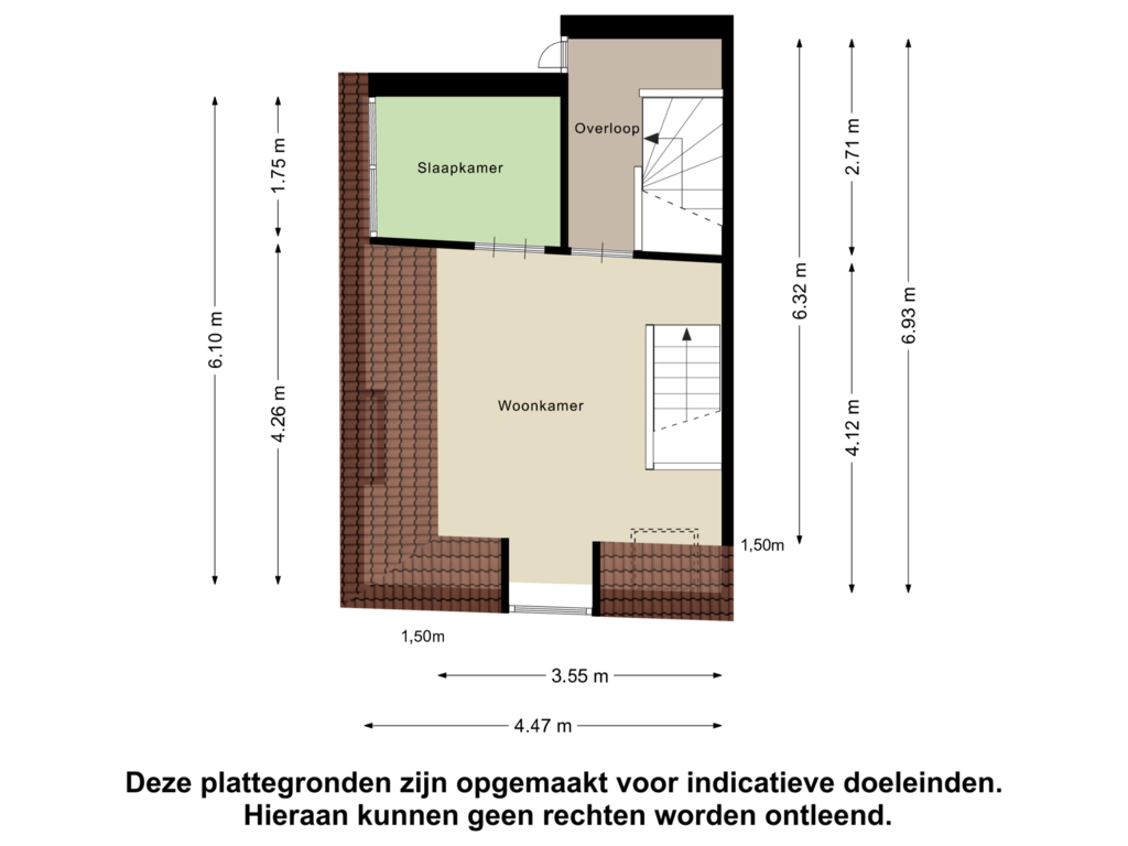 Bekijk plattegrond van Vijfde Verdieping van Nicolaas Berchemstraat 3-3