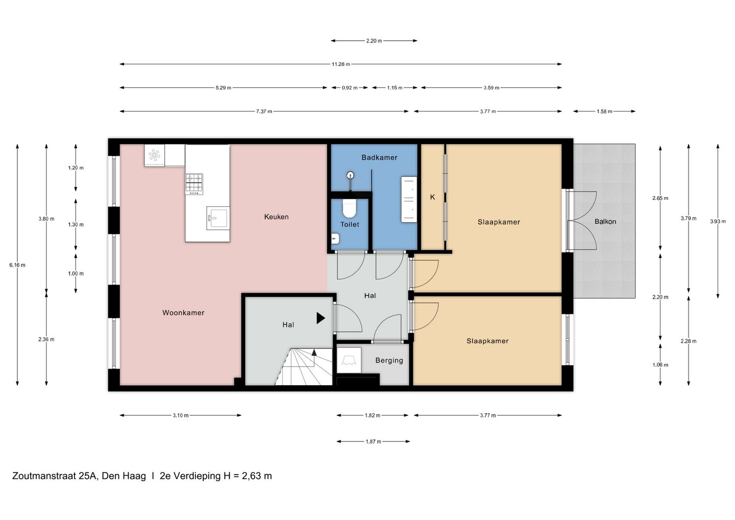 Foto 25 van Zoutmanstraat 25-A