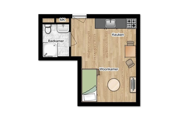 Foto 9 van Kloekhorststraat 14-J