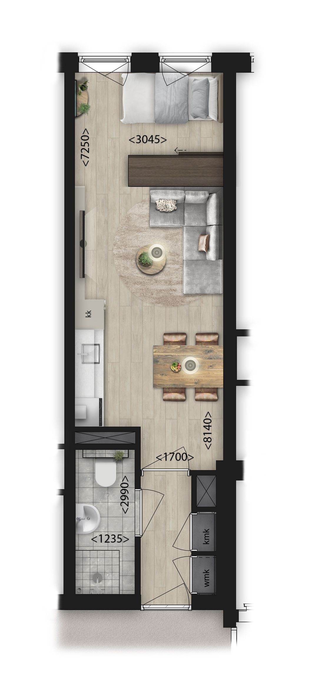 Foto 1 van Studio's (Bouwnr. 1.21)