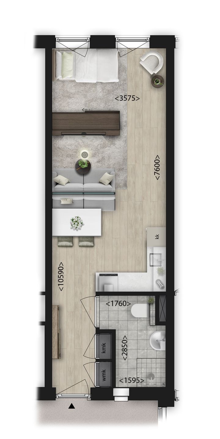 Foto 1 van Studio's (Bouwnr. 2.20)