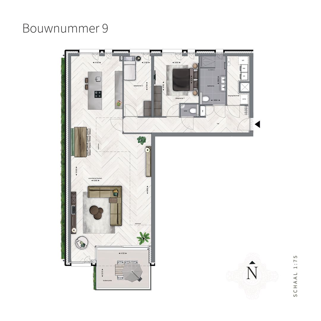 Foto 8 van Park Trianon Type 4 - Hoekappartement (Bouwnr. A09)