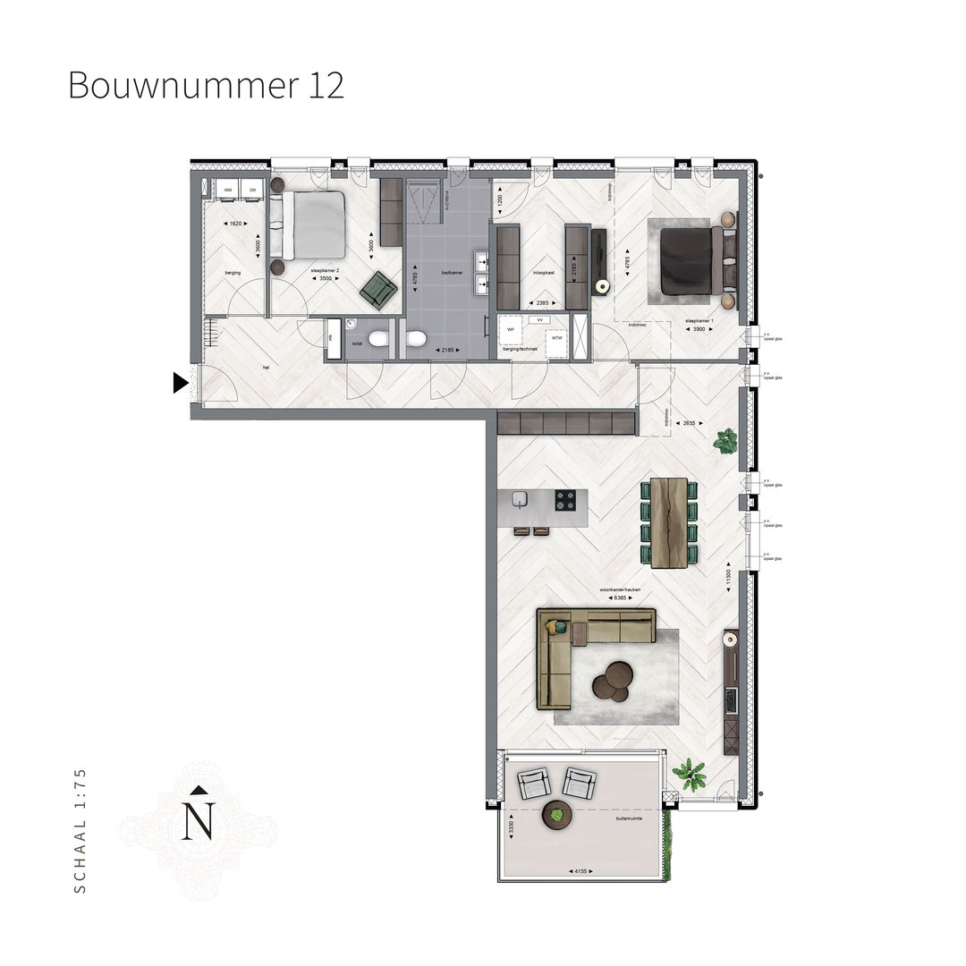 Foto 7 van Park Trianon Type 4 - Hoekappartement (Bouwnr. A12)