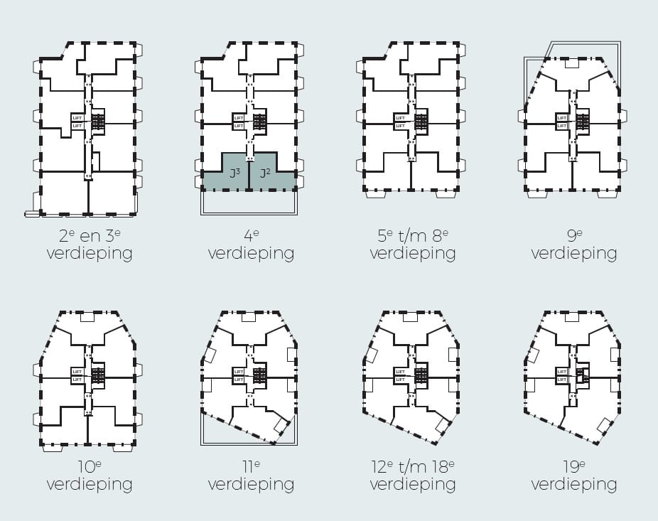 Foto 3 van Pieter Vreedeplein 20-26