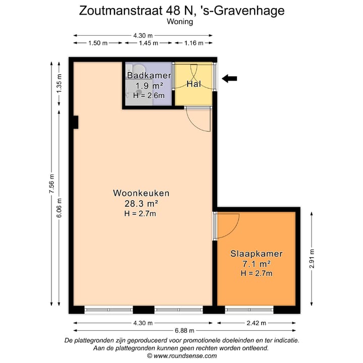Foto 21 van Zoutmanstraat 48-N