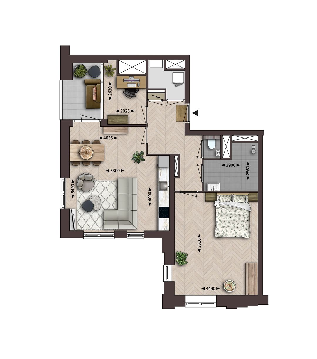 Foto 1 van Paltroksstraat (Bouwnr. H.1.1)