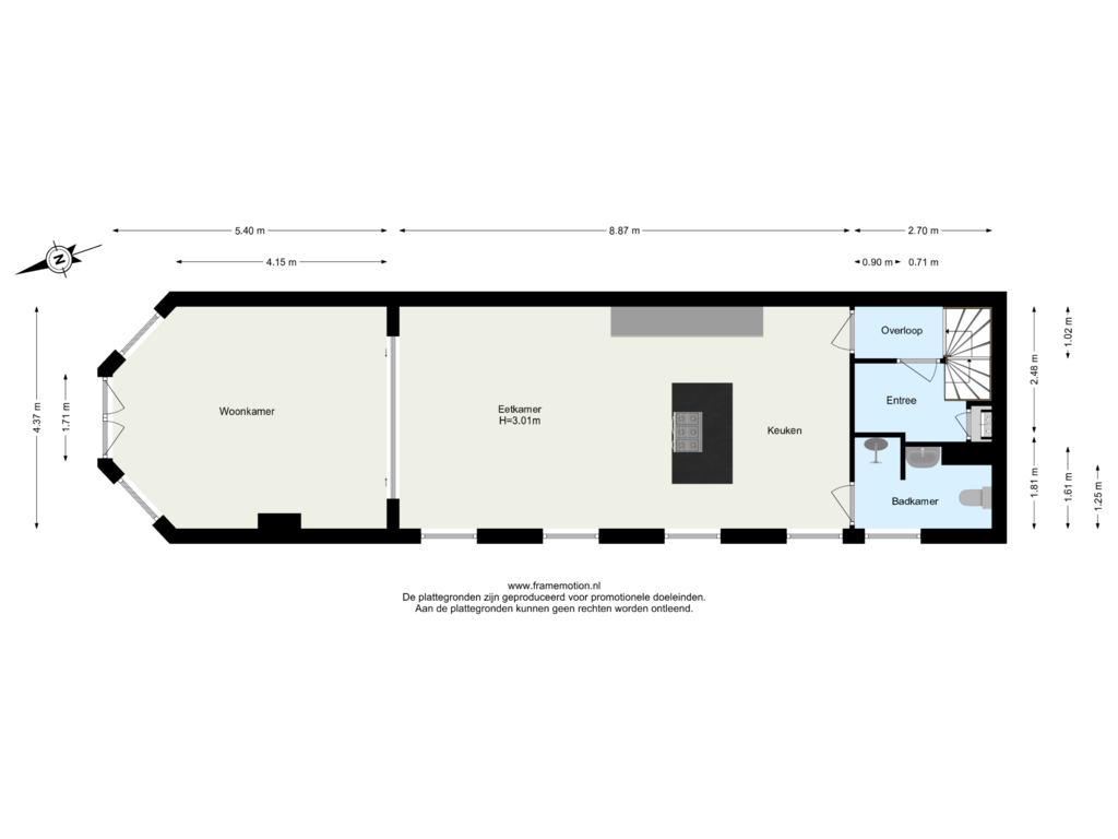 Bekijk plattegrond van Verdieping 2 van Sionstraat 2-B02