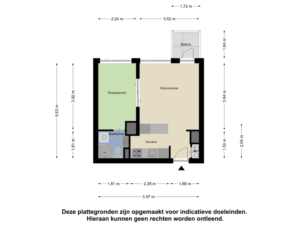 Bekijk plattegrond van Appartement van Van Nijenrodeweg 748