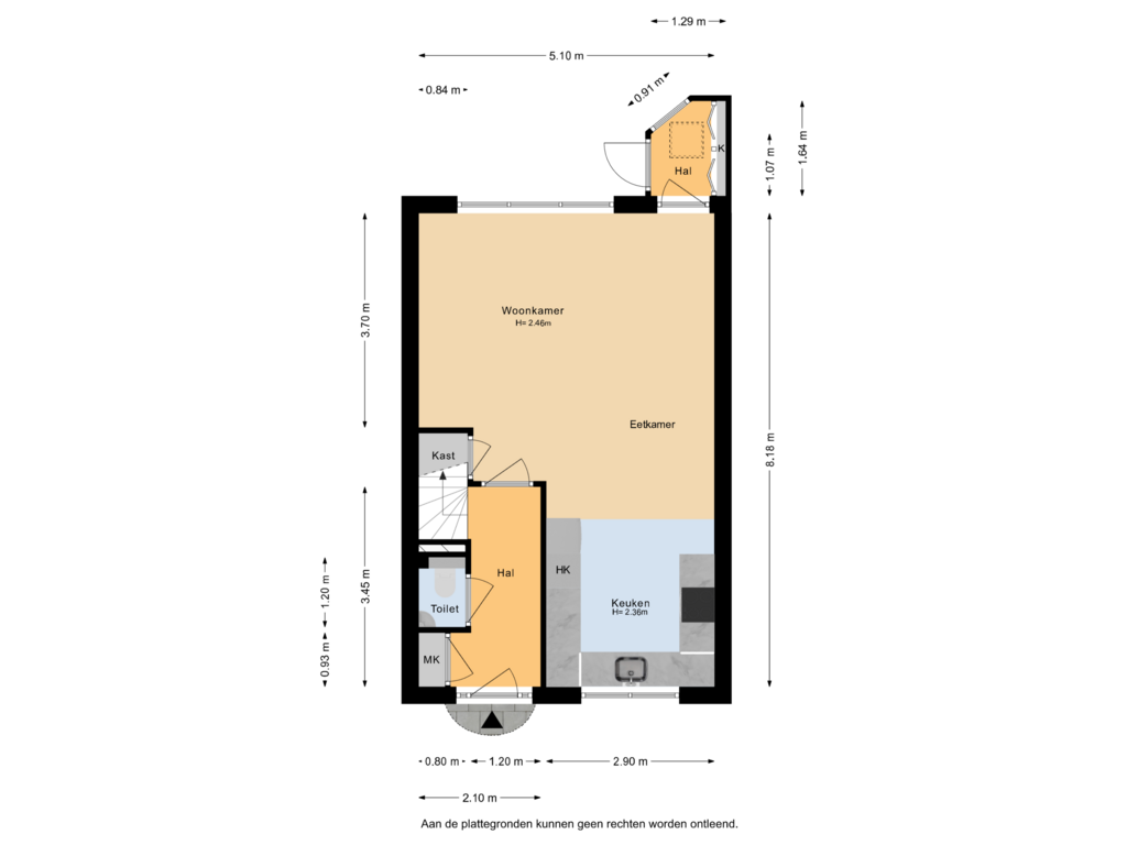 Bekijk plattegrond van Begane grond van Meerkoetstraat 32