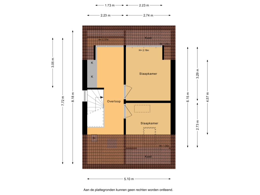 Bekijk plattegrond van 2e verdieping van Meerkoetstraat 32