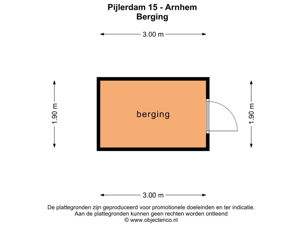 Bekijk plattegrond van BERGING van Pijlerdam 15