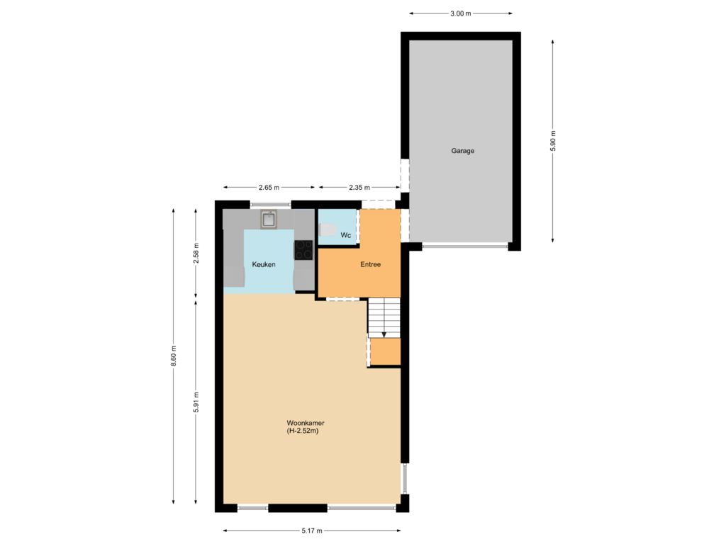 Bekijk plattegrond van First floor van Industrieweg 22